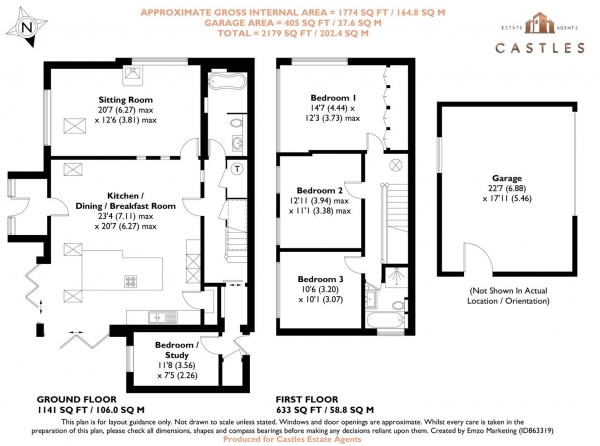 Floor Plan Image for 4 Bedroom Semi-Detached House for Sale in Old Turnpike, Fareham