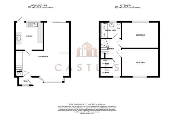 Floor Plan Image for 2 Bedroom Semi-Detached House for Sale in Feltons Place, Hilsea, Portsmouth