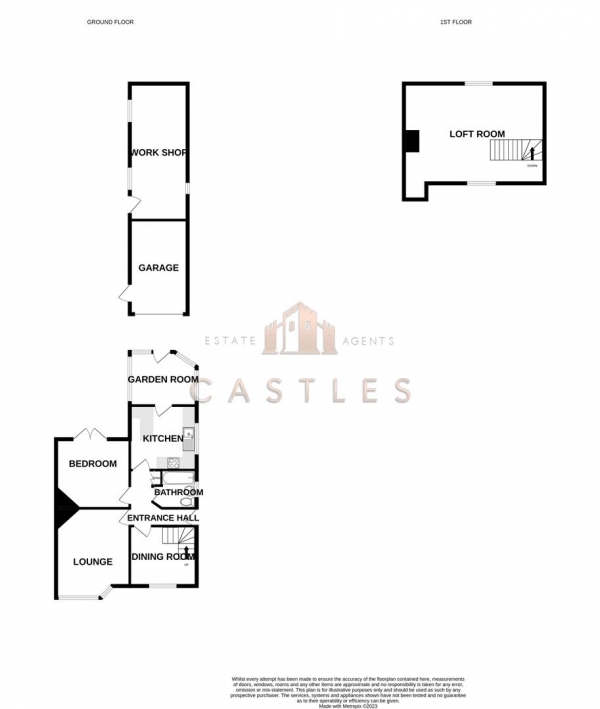 Floor Plan Image for 2 Bedroom Semi-Detached Bungalow for Sale in Carlton Road, Portchester