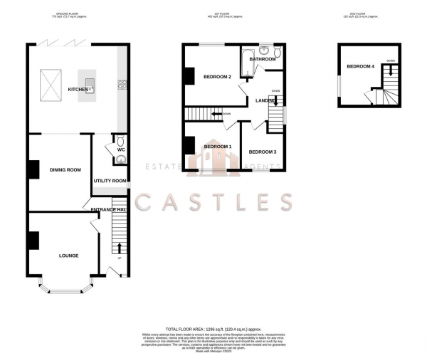 Floor Plan Image for 4 Bedroom Semi-Detached House for Sale in Donaldson Road, Cosham