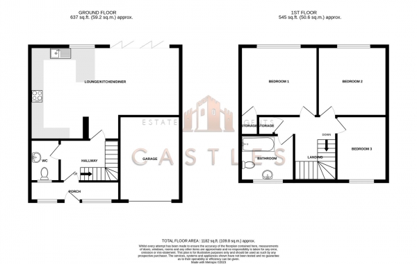 Floor Plan Image for 3 Bedroom Terraced House for Sale in The Drive, Fareham