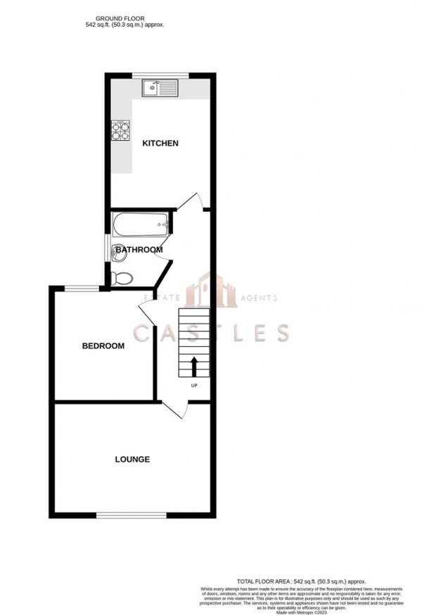 Floor Plan Image for 1 Bedroom Flat for Sale in Chamberlayne Road, Eastleigh