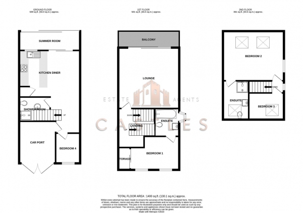 Floor Plan Image for 4 Bedroom End of Terrace House for Sale in Newlyn Way, Port Solent