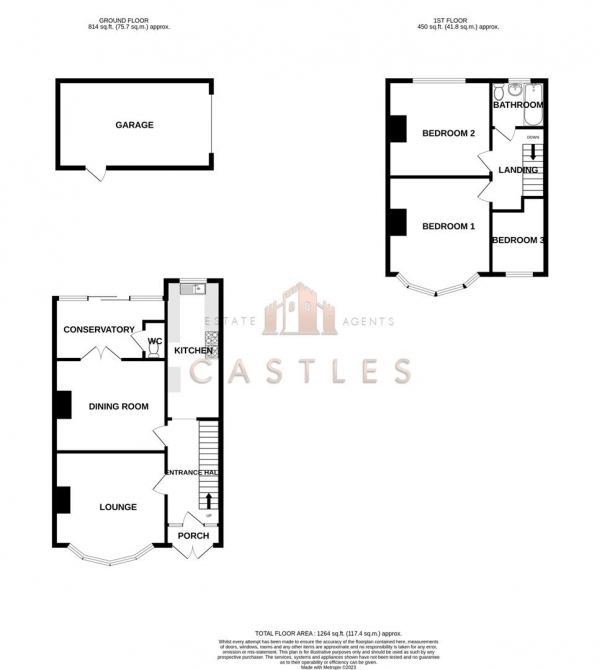 Floor Plan Image for 3 Bedroom Terraced House for Sale in Fayre Road, Fareham