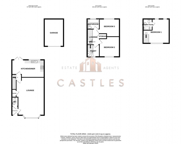 Floor Plan Image for 3 Bedroom Semi-Detached House for Sale in Plant Farm Crescent, Waterlooville