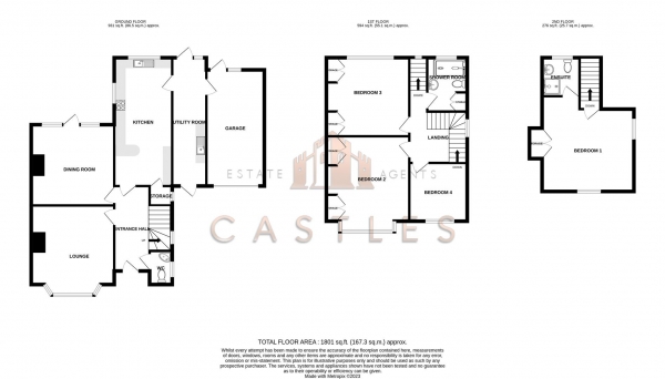 Floor Plan Image for 4 Bedroom Semi-Detached House for Sale in Down End Road, Fareham