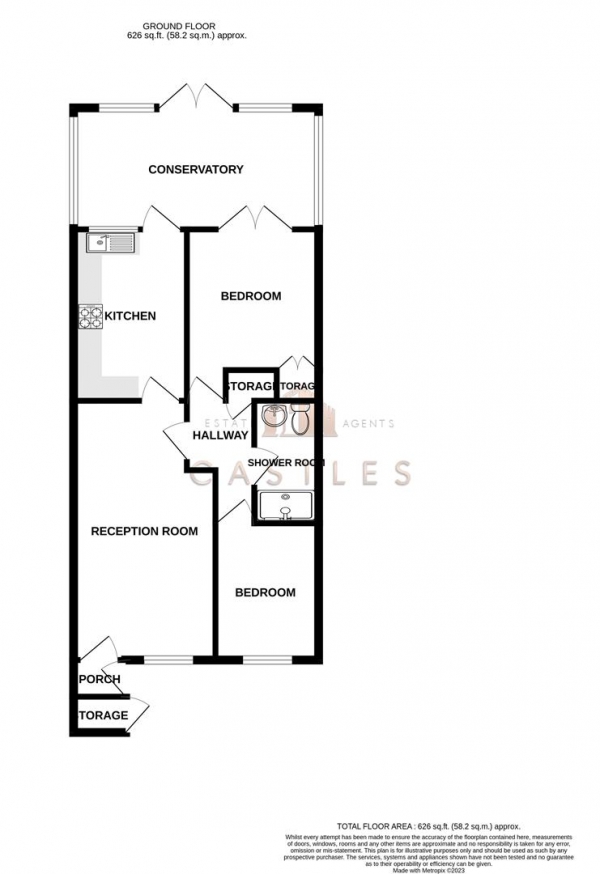 Floor Plan Image for 2 Bedroom Bungalow for Sale in Green Farm Gardens, Hilsea