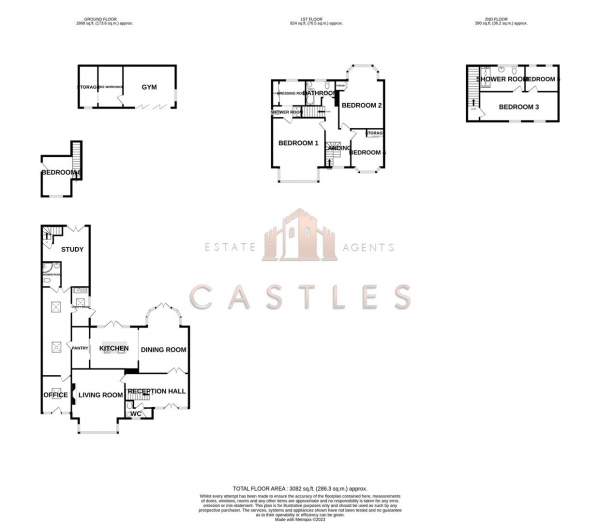 Floor Plan Image for 6 Bedroom Detached House for Sale in Carmarthen Avenue, Drayton