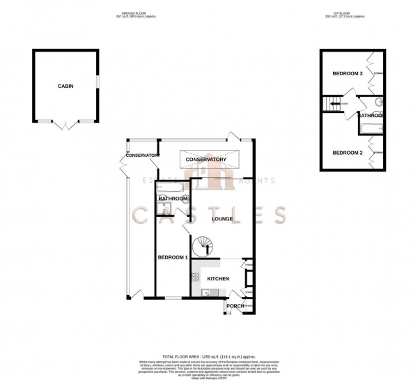 Floor Plan Image for 3 Bedroom End of Terrace House for Sale in Wagtail Way, Portchester