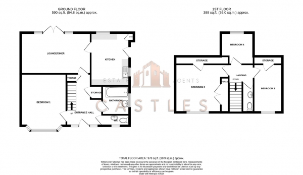 Floor Plan Image for 4 Bedroom Detached House for Sale in Carlton Road, Portchester