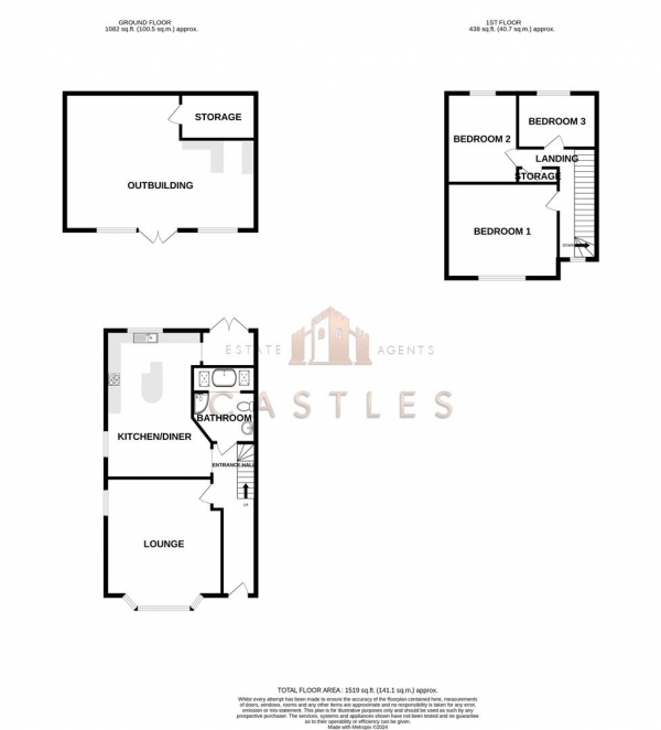 Floor Plan Image for 3 Bedroom Semi-Detached House for Sale in Third Avenue, Cosham