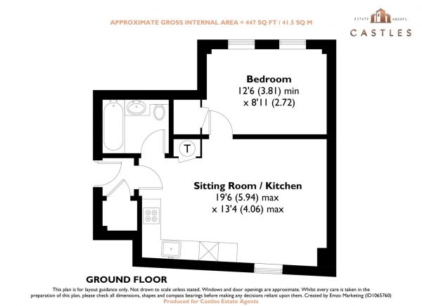 Floor Plan Image for 1 Bedroom Apartment for Sale in Hyde Street, Winchester