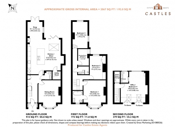 Floor Plan Image for 5 Bedroom Terraced House for Sale in Festing Grove, Southsea