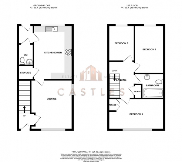 Floor Plan Image for 3 Bedroom Semi-Detached House for Sale in Sothcott Road, Portsmouth