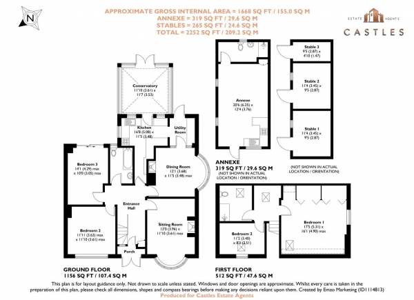 Floor Plan Image for 5 Bedroom Semi-Detached Bungalow for Sale in Down End Road, Fareham