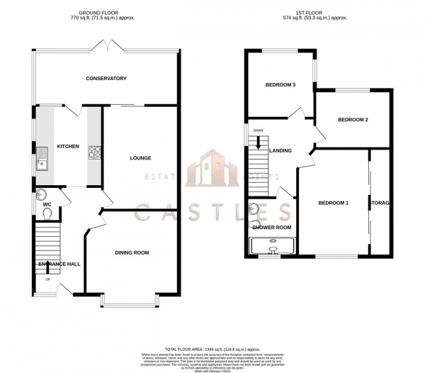 Floor Plan Image for 3 Bedroom Semi-Detached House for Sale in Nelson Avenue, Portchester