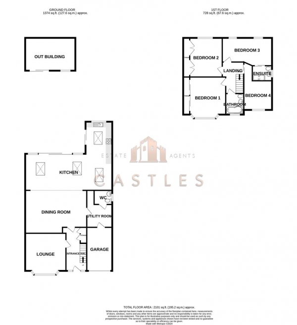 Floor Plan Image for 4 Bedroom Detached House for Sale in Kiln Road, Fareham