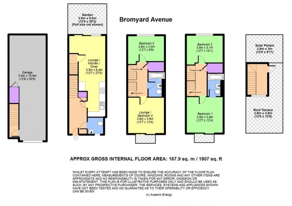 Floor Plan Image for 3 Bedroom Town House for Sale in Town House | Bromyard Avenue | London