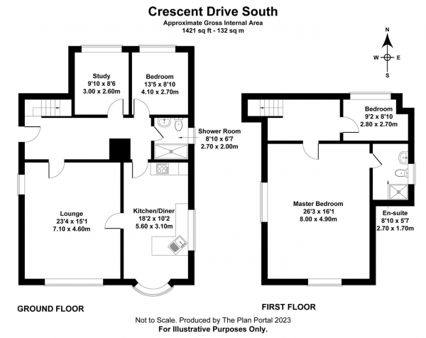 Floor Plan for 4 Bedroom Bungalow to Rent in Crescent Drive South, Brighton, BN2, 6RB - £519 pw | £2250 pcm