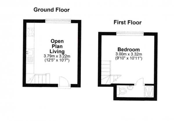 Floor Plan Image for 1 Bedroom Flat to Rent in Adelaide Crescent, Hove