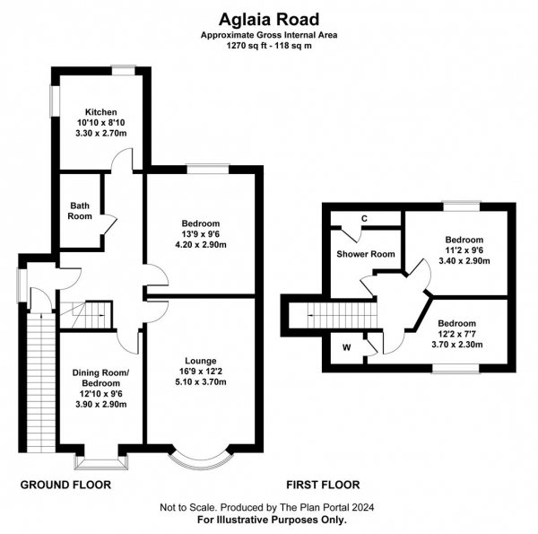 Floor Plan Image for 4 Bedroom Maisonette to Rent in Aglaia Road, Worthing