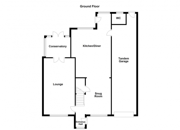 Floor Plan for 4 Bedroom Detached House for Sale in Swallow Garth, Sandal, Wakefield, WF2, 6SJ -  &pound425,000