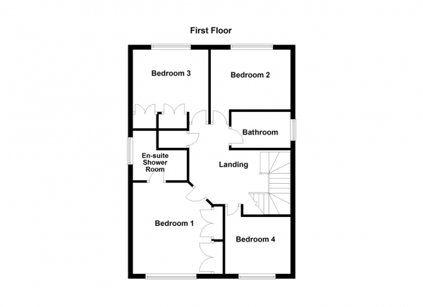 Floor Plan Image for 4 Bedroom Detached House for Sale in Gelder Croft, Wakefield, WF2 0UW