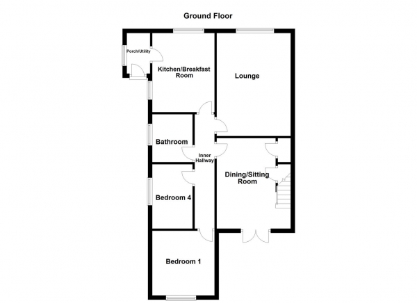 Floor Plan Image for 4 Bedroom Semi-Detached Bungalow for Sale in Lake Lock Drive, Stanley, Wakefield