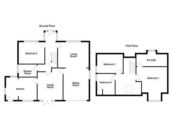 Floor Plan for 4 Bedroom Detached Bungalow for Sale in Manygates Lane, Sandal, Wakefield, WF2, 7DS - Guide Price &pound650,000