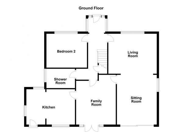 Floor Plan for 4 Bedroom Detached Bungalow for Sale in Manygates Lane, Sandal, Wakefield, WF2, 7DS - Guide Price &pound650,000