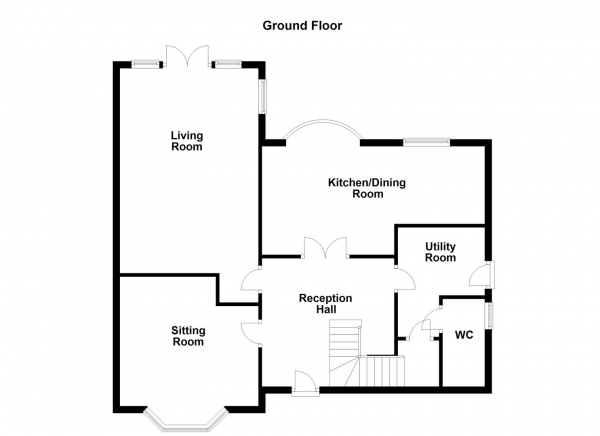 Floor Plan Image for 4 Bedroom Detached House for Sale in Church Lane, Chapelthorpe, Wakefield