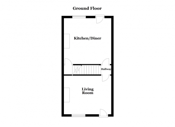 Floor Plan Image for 2 Bedroom Terraced House for Sale in Grey Street, Wakefield