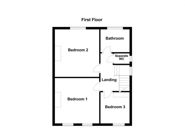 Floor Plan Image for 3 Bedroom Semi-Detached House for Sale in Horbury Road, Wakefield
