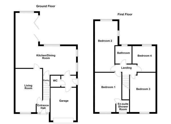 Floor Plan Image for 4 Bedroom Detached House for Sale in The Crimbles, Durkar, Wakefield