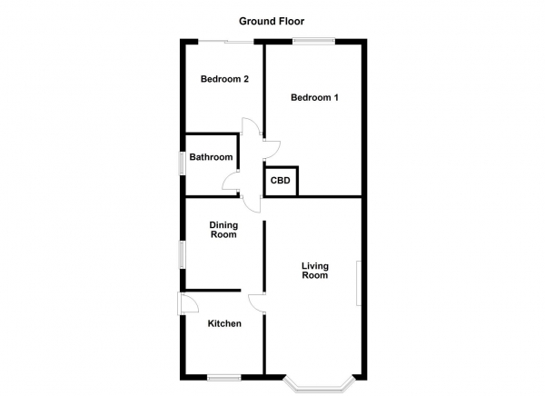 Floor Plan Image for 2 Bedroom Detached Bungalow for Sale in Hollin Lane, Calder Grove, Wakefield