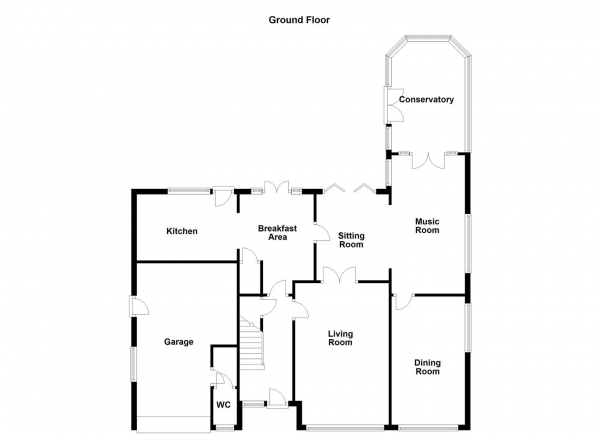 Floor Plan Image for 4 Bedroom Detached House for Sale in Roger Drive, Sandal, Wakefield
