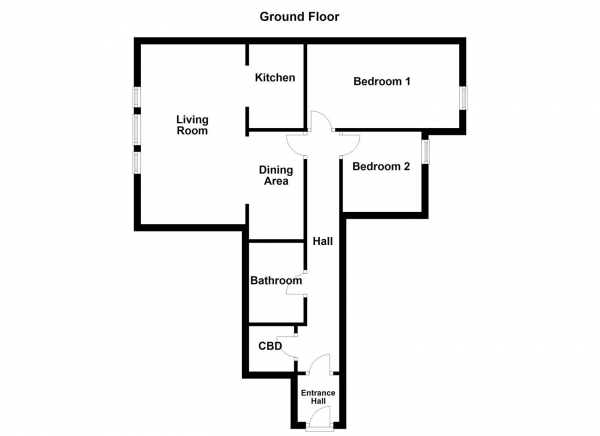 Floor Plan Image for 2 Bedroom Flat for Sale in Parklands Manor, Tuke Grove, Wakefield, WF1 4AF