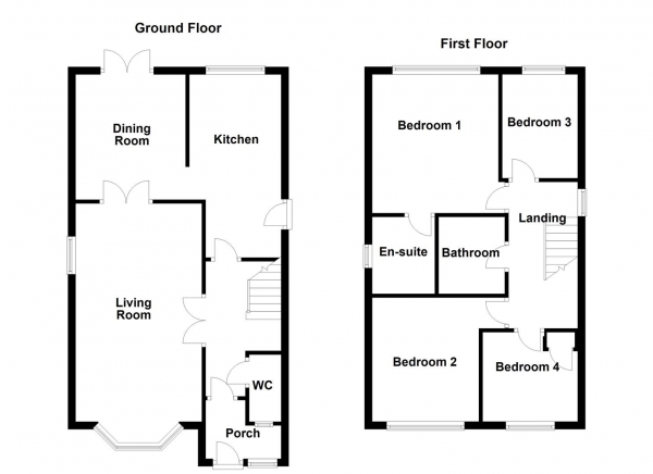 Floor Plan Image for 4 Bedroom Detached House for Sale in Stonecroft, Stanley, Wakefield