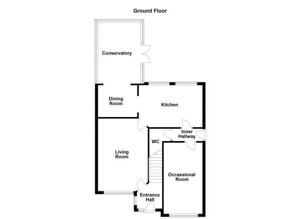 Floor Plan for 3 Bedroom Detached House for Sale in St. James Rise, Wakefield, WF2, 8YL -  &pound304,995