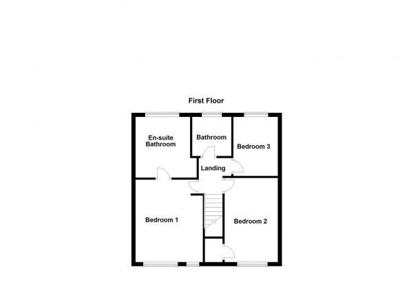 Floor Plan for 3 Bedroom Detached House for Sale in St. James Rise, Wakefield, WF2, 8YL -  &pound304,995