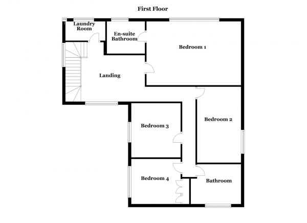 Floor Plan for 4 Bedroom Detached House for Sale in Copper Beech Court, Walton, Wakefield, WF2, 6TD -  &pound595,000