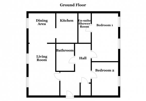 Floor Plan Image for 2 Bedroom Ground Flat for Sale in Parklands Manor, Tuke Grove, Wakefield