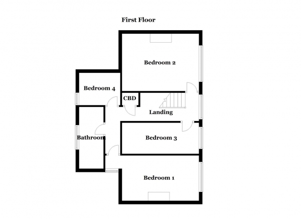 Floor Plan Image for 4 Bedroom Cottage for Sale in Bar Lane, Midgley, Wakefield