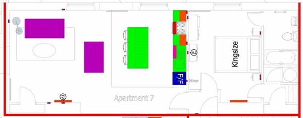 Floor Plan Image for 3 Bedroom Flat for Sale in Carlton House, Sandy Walk, Wakefield