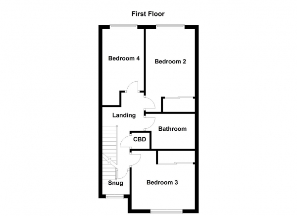 Floor Plan Image for 4 Bedroom Detached House for Sale in School Lane, Walton, Wakefield