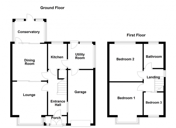 Floor Plan Image for 3 Bedroom Semi-Detached House for Sale in Carr Gate Mount, Carr Gate, Wakefield