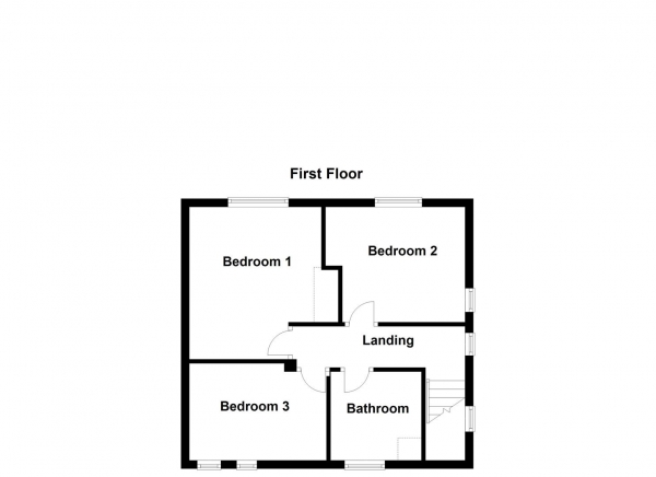 Floor Plan for 3 Bedroom Semi-Detached House for Sale in Magdalene Road, Wakefield, WF2, 8BA -  &pound210,000