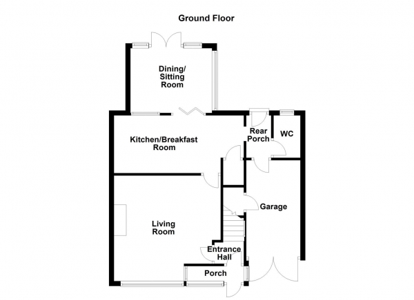 Floor Plan for 4 Bedroom Semi-Detached House for Sale in Wrenthorpe Lane, Wrenthorpe, Wakefield, WF2, 0PJ - Offers Over &pound250,000