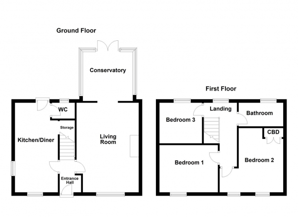 Floor Plan Image for 3 Bedroom Semi-Detached House for Sale in Magdalene Road, Wakefield