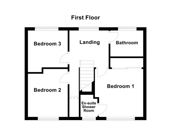 Floor Plan Image for 3 Bedroom Detached House for Sale in Clarke Hall Court, Wakefield